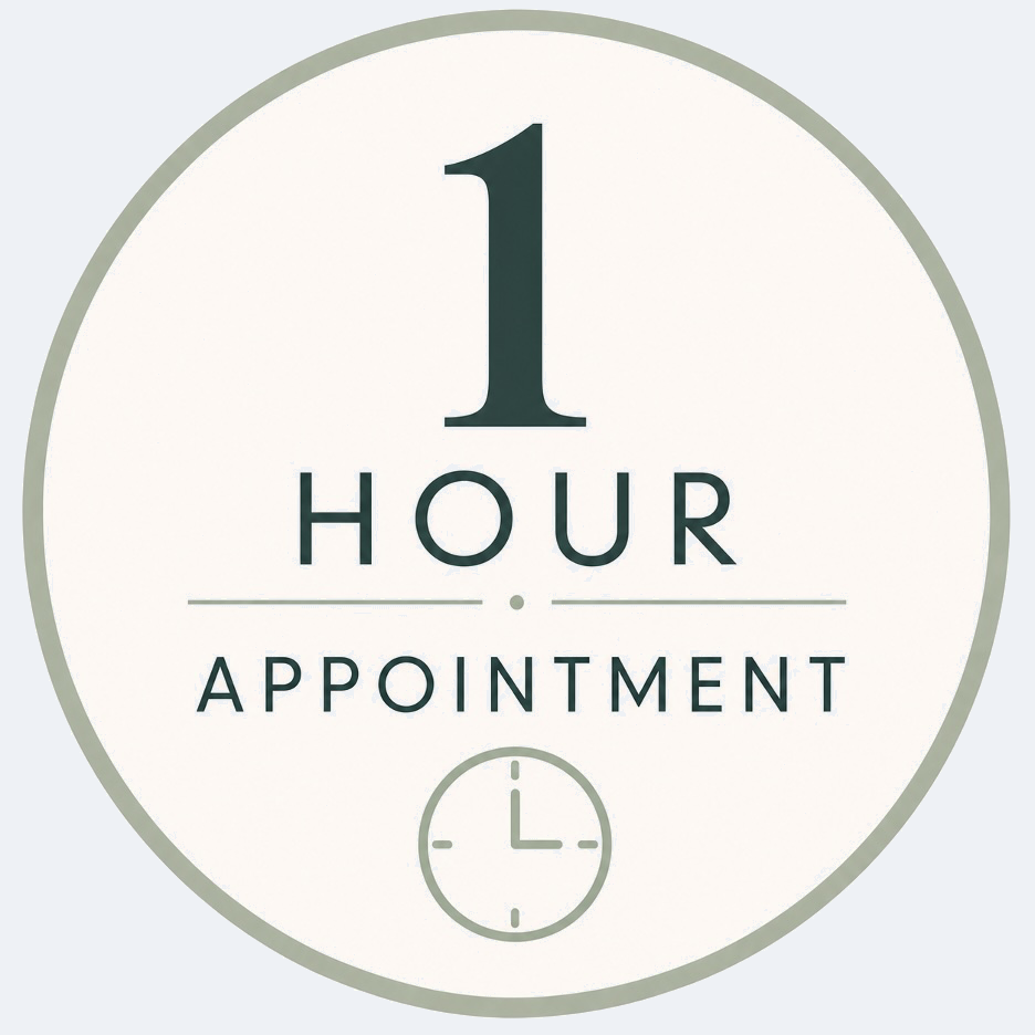 1 hour appointment